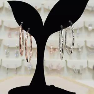 [볼라레]파이프 민자 은침 링귀걸이 2color SSS1746