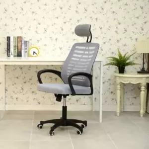 데스크컴퓨터의자 매쉬 그레이 헤드형 컴퓨터 오피스체어 공부의자 학생의자 게이밍의자