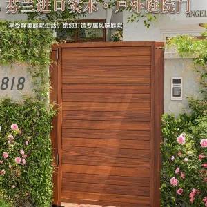 전원주택 대문 출입문 나무 펜스 철제 울타리 주차장 철문