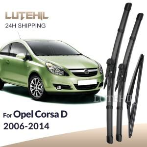 Opel Corsa D 2006-2014 2007 와이퍼 전면 및 후면 블레이드 앞 유리 창 브러쉬 26 