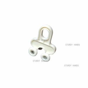 50개 구형 네 바퀴 롤러 직선 트랙 곡선 하드웨어 액세서리 나노 플라스틱 커튼 커튼용