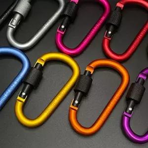 D형 카라비너 키링 고리 8cm 키체인 홀더 가방 열쇠 (KYR-WFHCKVY)