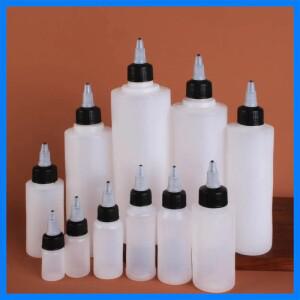 압착 병 반투명 젤 캡 뾰족한 코 압출 플라스틱 소프트 서브 페인팅 잉크 조정 분할 도매 10-200ml