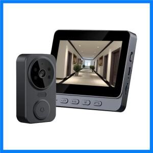 새로운 4.3인치 IPS 스크린 2.4G 무선 비주얼 인터콤 초인종 스크린 스마트 고화질 비디오 모니터링 양방향