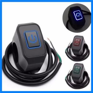 오토바이 개조 스위치 방수 버튼 LED 라이트 헤드라이트 경적 제어 ON OFF 버튼 핸들바 장착 액세서리