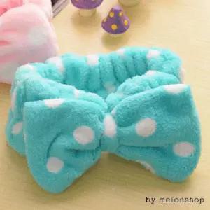 LF046 세안 파우치데이 헤어밴드 리본 목욕용품 캡 샤워