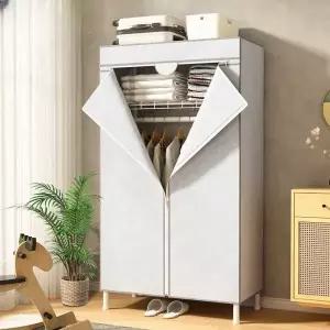 원룸 드레스룸 접이식 수납 패브릭 커튼 옷장