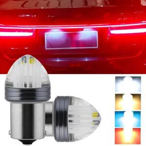 LED 자동차 방향 지시등, 브레이크 등, 램프, 1156 BA15S P21W 전구 5W BAY15D, 1PC