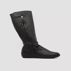 [지쎄]천연가죽 국내수제화 털 롱부츠 GIS-14289