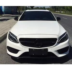 메르세데스 벤츠 W205 C 2014-2021 C180 스포츠 튜닝 RefitFront 그릴 범퍼 AMG 스타일