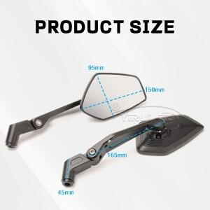 혼다 PCX125 알루미늄 조절식 사이드 리어 사이드 백 미러 호환  바이크 오토바이