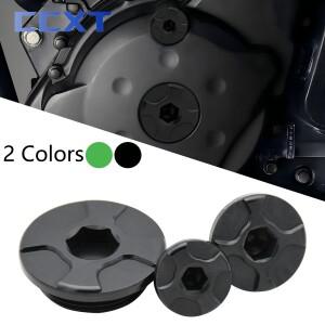 바이크 오토바이 CNC 엔진 타이밍 캡 오일 필러 플러그 크랭크 케이스 커버 가와사키 KX250 2008-2019 2020