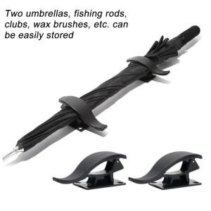 2Pcs 자동차 좌석 뒤로 후크 다목적 트렁크 우산 마운트 홀더 스토리지 주최자 범용 액세서리