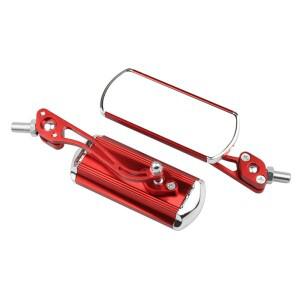 직사각형 바이크 오토바이 백미러 사이드 360도 조정 알루미늄 빨간색 파란색 금색 보라색