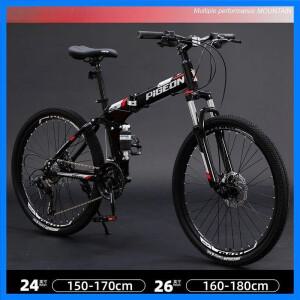 산악 자전거 성인 남성 접이식 충격 흡수 가변 속도 오프로드 학생 작업 도로 여성 성인 자전거