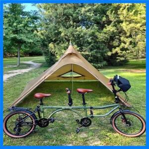 16인치 탠덤 접이식 쿼드 자전거/4단 접이식 자전거/부모-자녀 관광 자전거