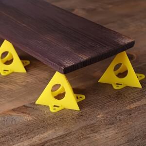 10팩 플라스틱 삼각형 페인팅 이젤 목공 도구 피라미드 스탠드 페인트 랙 스프레이 홀더 패드 블록