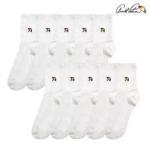 [하프클럽/] 여성중목양말 흰양말 발목 편한 골지 삭스 10족 여학생 겸용 국