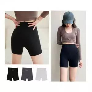 여성용 스포츠 바이커 팬츠 3부 레깅스 반바지 여름 활동복