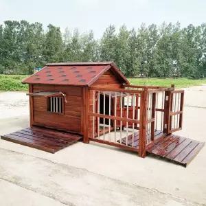 야외 대형견 시골 진돗개 집 반려견 개집 원목