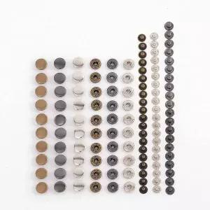 DIY 똑딱이단추 스프링도트 단추 30세트 원형 펀칭기 기구포함