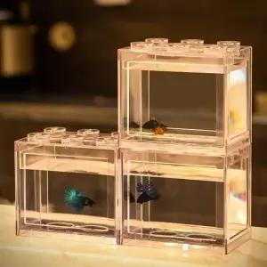 수경식물 미니어항 사각형 칸막이 블럭 세트 사각어항 모스어항