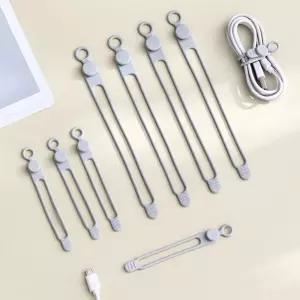 선정리 실리콘 케이블 타이 다용도 타이밴드 홀더 선정리