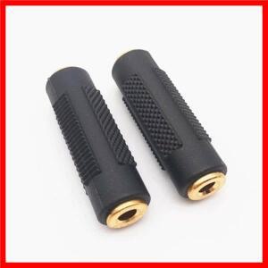 2PCS 3.5mm ~ 3.5mm 여성 잭 스테레오 커넥터 커플러 어댑터 MP3 DVD 헤드폰 차량용 AUX 용 오디오 케이블