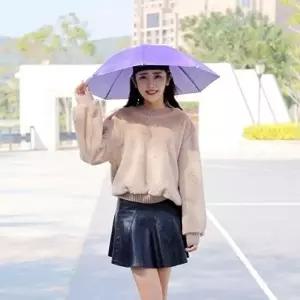 모자우산 머리에 우산모자 여름 쓰는 양산 우산 (KYR-WD81BCD)