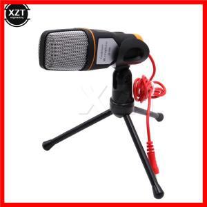 마이크 스탠드가 있는 마이크 PC 노트북 노래 및 게임과 호환되는 전문 3.5mm 잭 녹음 콘덴서 마이크