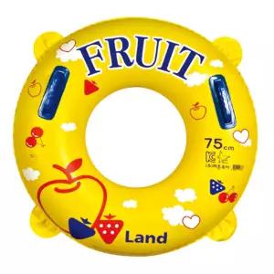 75cm 후르츠 손잡이 튜브 수영장 파도타기 물놀이튜브 물놀이 어린이이 아동이 용이 아동용 초등학생 키즈