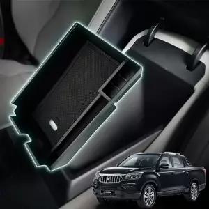 렉스턴스포츠칸 콘솔박스 수납정리보관 트레이 정리함 악세사리용품 보관함 튜닝 포켓 차량용 용함