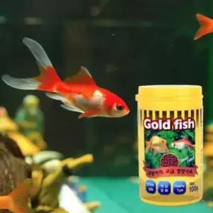 금붕어먹이 골드피쉬 통100g 사료 거북이밥