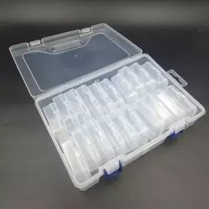 ( )20개 개별플라스틱 투명 소품케이스 비즈보관함