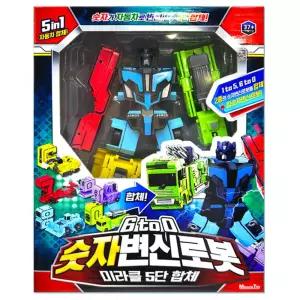 6 to 0 숫자변신로봇 남아선물 남자아이 완구