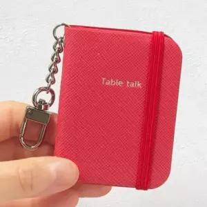 미니 노트 테이블토크 인조 가죽 가방 파우치 차 핸드폰 키링 키홀더 백참