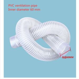 내경 흡입 튜브 클리너 호스 벨로우즈 빨대 스레드  파이프 내구성 진공 청소기 부품 60mm