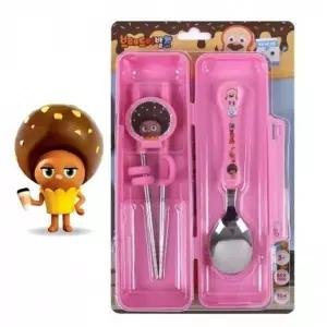 ( )브레드이발소 초코 연습용 수저케이스세트 어린이식기