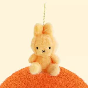 미피 SITTING 크리 키링 8cm-오렌지캐릭터열쇠홀더 가방링 귀여운링 니인형 고리 캐릭터링