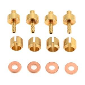 4세트 자전거 브레이크 올리브 연결 인서트 호프 호스 산악 디스크 라인 커넥터 액세서리