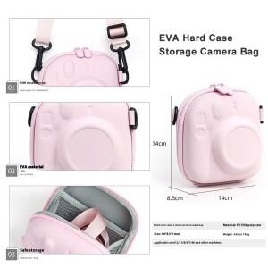 EVA 범용 하드 케이스 보관 가방 폴라로이드 카메라 어깨 스트랩 쉘 후지필름 인스탁스 미니 소형 7 + 8/9/