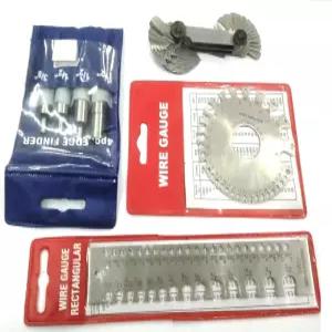 고품질 4피스 엣지 파인더 세트 51개의 블레이드 나사 피치 게이지 와이어 원형 및 직사각형