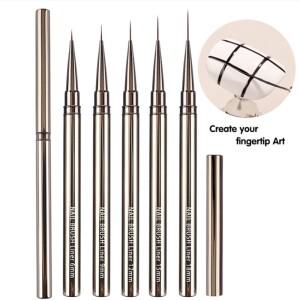 네일 아트 라이너 브러쉬 길쭉한 라인 스트라이핑 드로잉 페인팅 6/9/12/15/18/25mm 디자인 펜 전문 매니큐