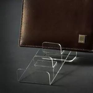 아크릴 상품진열대 지갑 3단 소형소품 전시대 받침대 투명선반 촬영 거치대