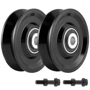 스켈랑 4인치 V-그루브 휠 캐스터 이중 베어링이 있는 슬라이드 게이트 반전 V 트랙용 롤링 2200파운드