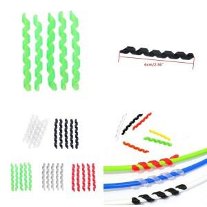 R6FE 5PCS 자전거 케이블 슬리브 하우징 브레이크/시프트 라인 파이프 랩 프레임 가드 멀티 컬러 보호기