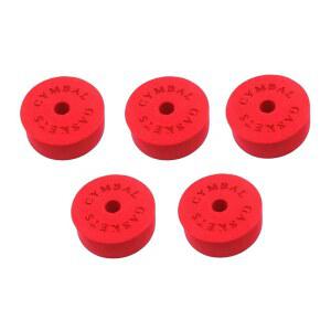 TUOREN CYMBAL 와셔 8MM 심벌 스탠드 쿠션 교체 패드 레드 세트 5개 드럼