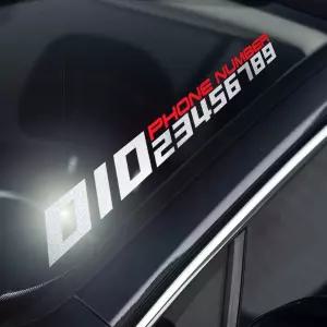 갓핸즈 주차번호 스티커 전화 차량용 데칼홀로그램 반사 대형 자동차 전화판 번호판