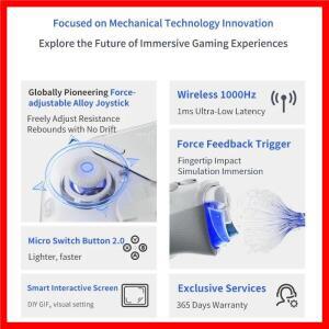 2024 새로운 Flydigi APEX 4 게임 컨트롤러 무선 엘리트 포스 피드백 트리거 스마트 핸들 지원 PC/스위치/