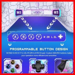 프로그래밍 가능한 키가 있는 Android/IOS/PC용 스위치/OLED/Lite용 무선 컨트롤러 전문 지연 없는 게임 패